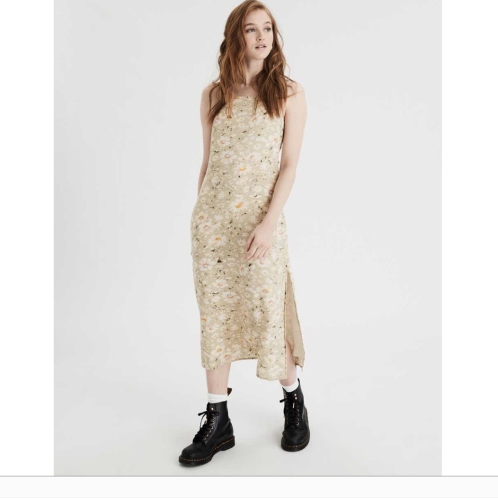 Floral High Neck Dress